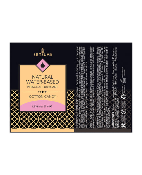Sensuva Hidratante Natural A Base De Agua Algodón De Azúcar